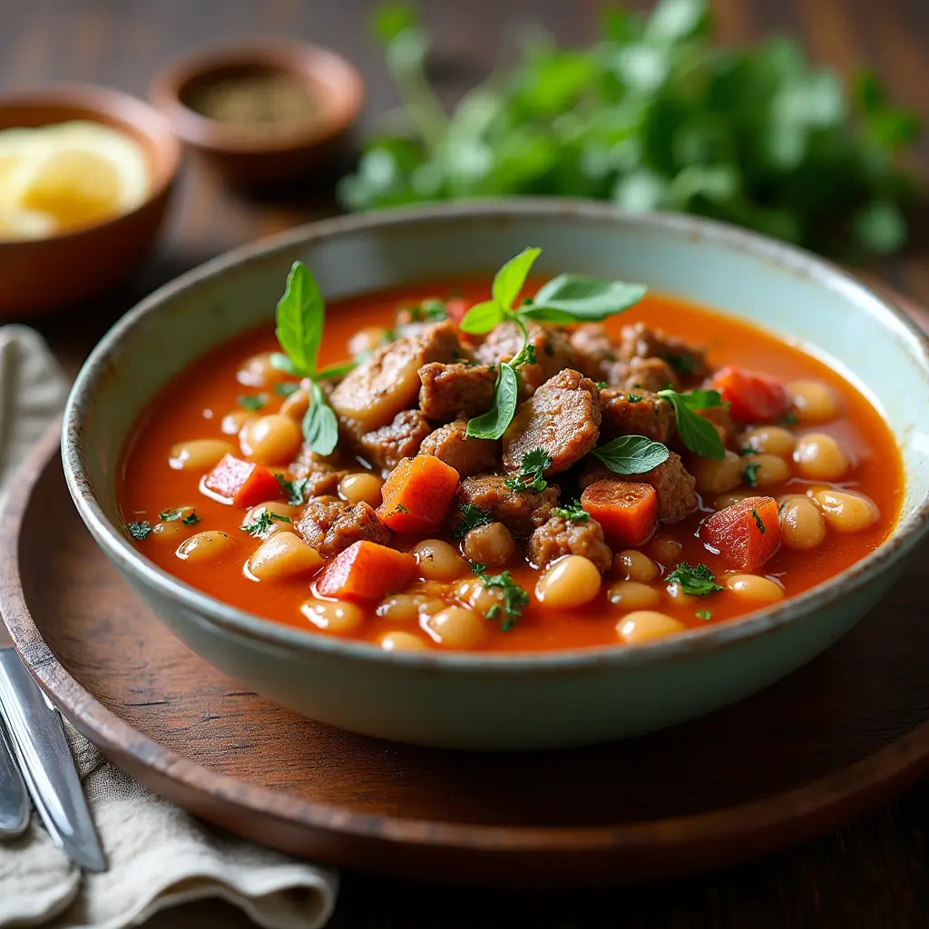 Hearty Tuscan White Bean Soup