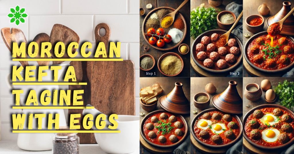 Moroccan Kefta Tagine with Eggs